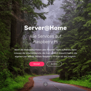 Alles auf einem eigenen winzigen Server zu Hause